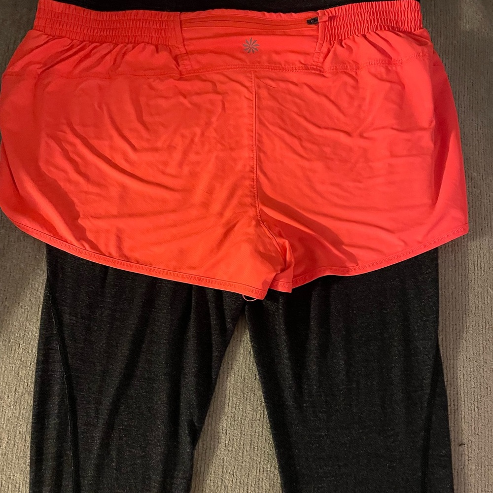 Athleta size L go getter 2 in 1 shorts